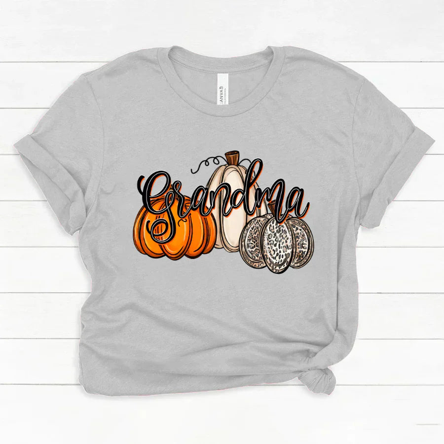 Grandma Pumpkins Leopard Autumn Classic Canvas
