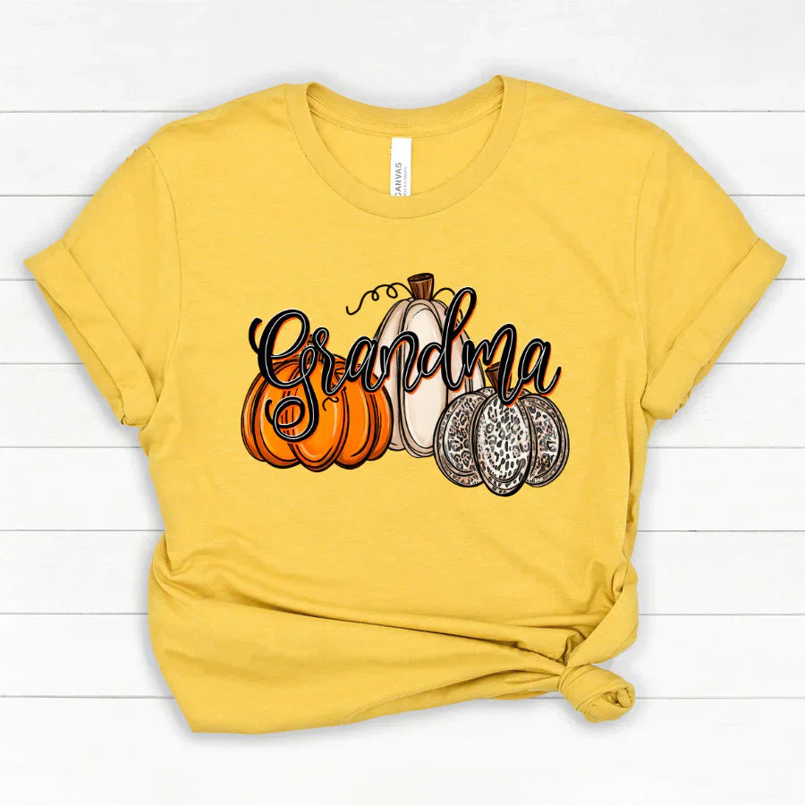 Grandma Pumpkins Leopard Autumn Classic Canvas