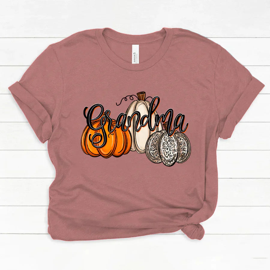Grandma Pumpkins Leopard Autumn Classic Canvas