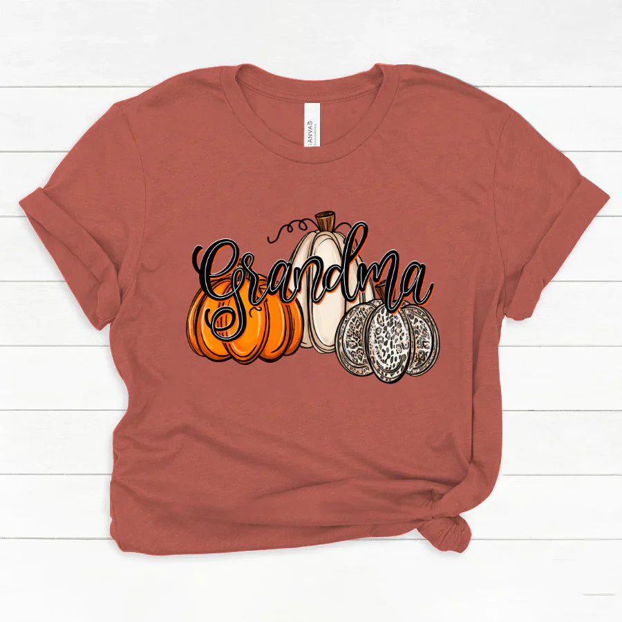 Grandma Pumpkins Leopard Autumn Classic Canvas