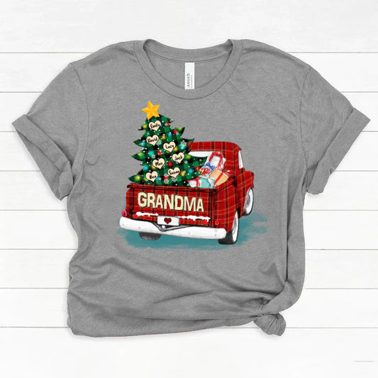 Grandma and Grandkids Christmas Truck 2022 Classic Canvas