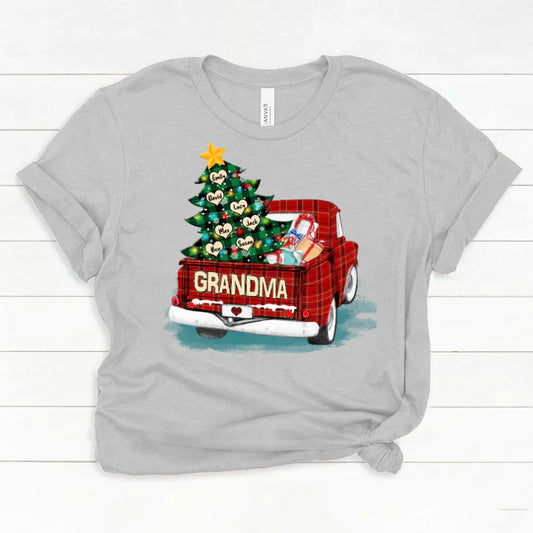 Grandma and Grandkids Christmas Truck 2022 Classic Canvas