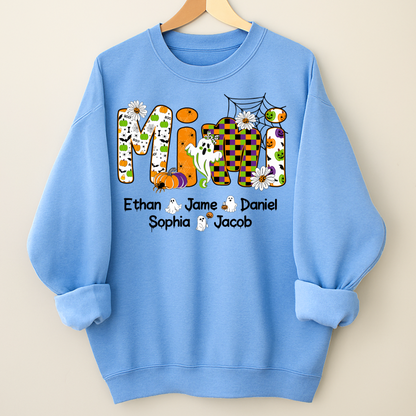 Halloween Mimi Custom Grandma And Grandkids Spooky Shirt
