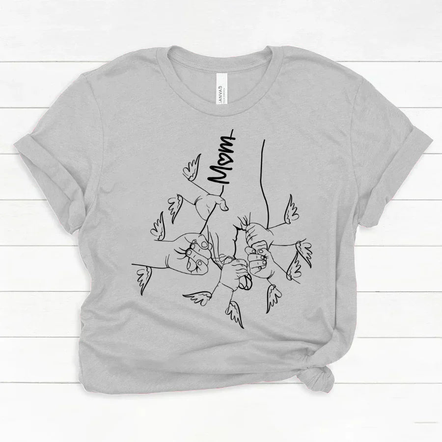 Hands Kids Mom Angle Wings Classic Canvas
