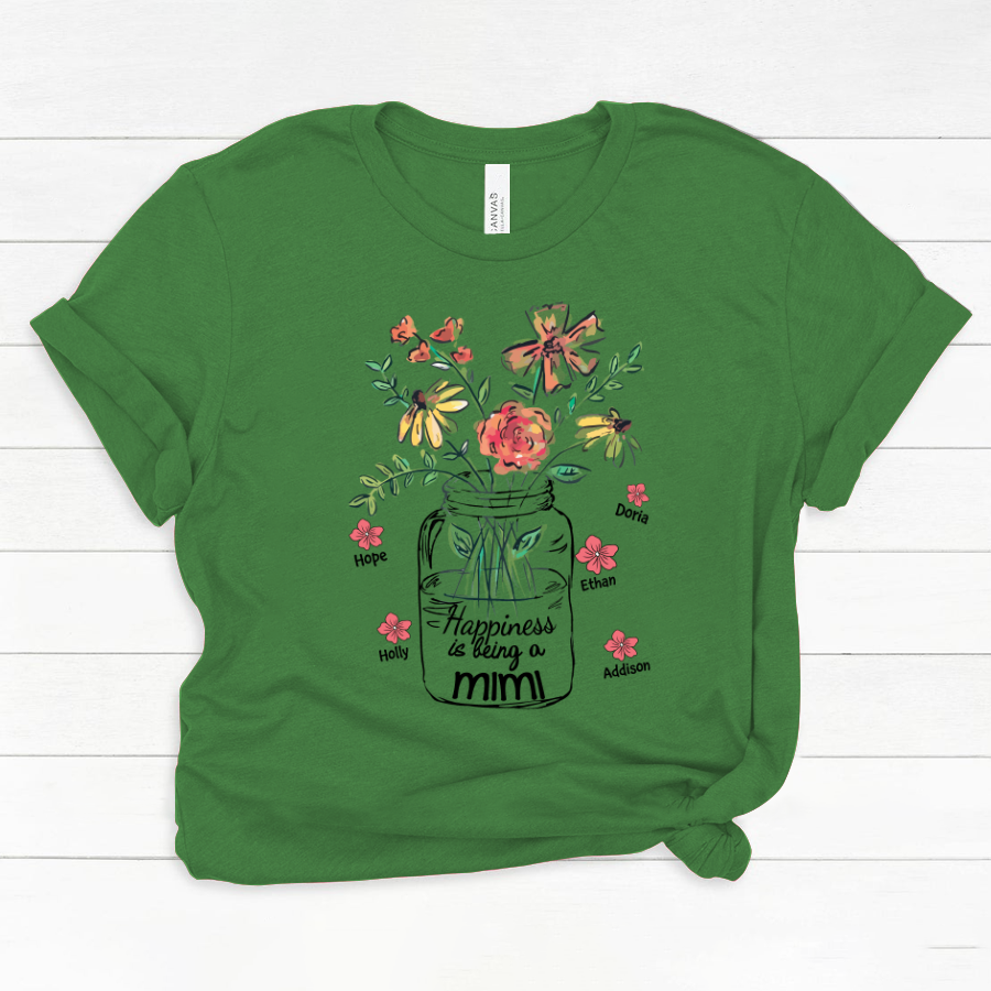 Happiness Is Being A Mimi Water Flowers Classic Canvas