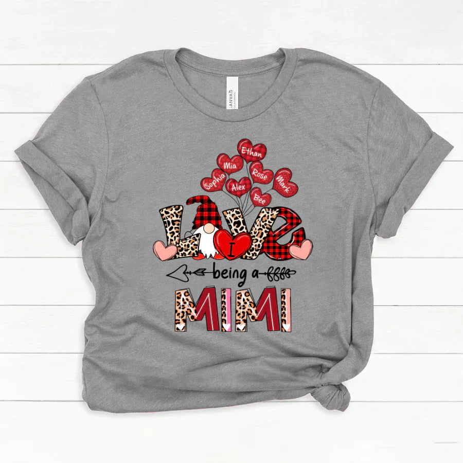 I Love Being A Mimi Gnome Leopard Classic Canvas