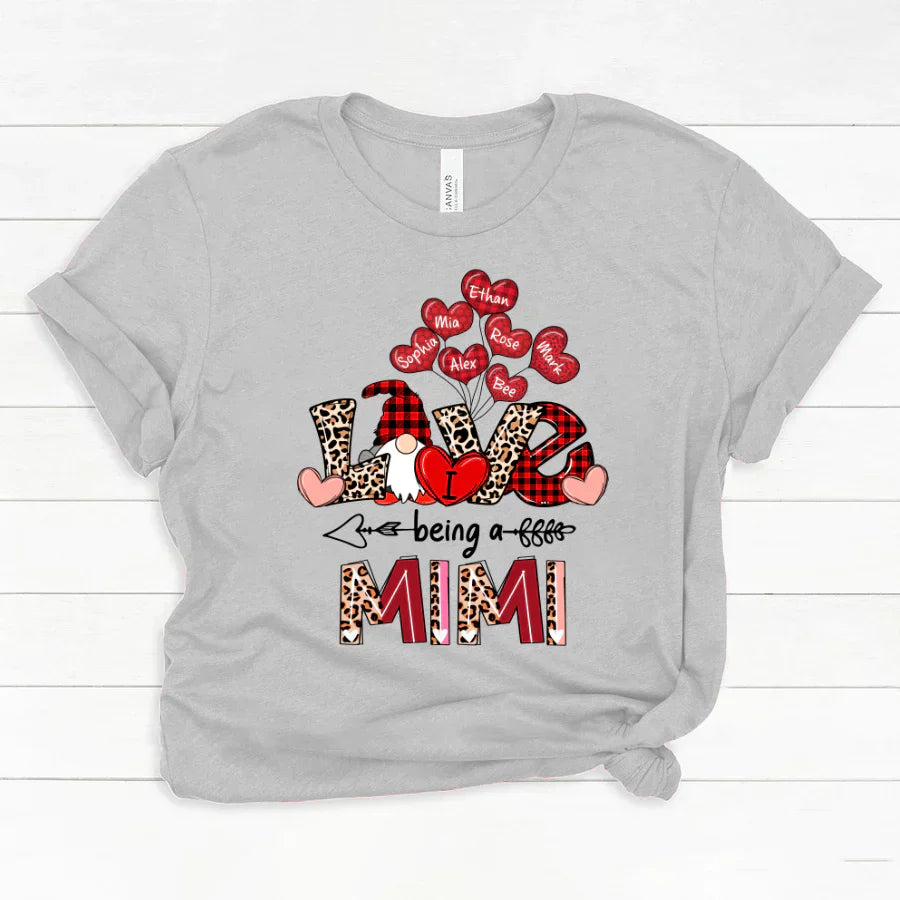 I Love Being A Mimi Gnome Leopard Classic Canvas