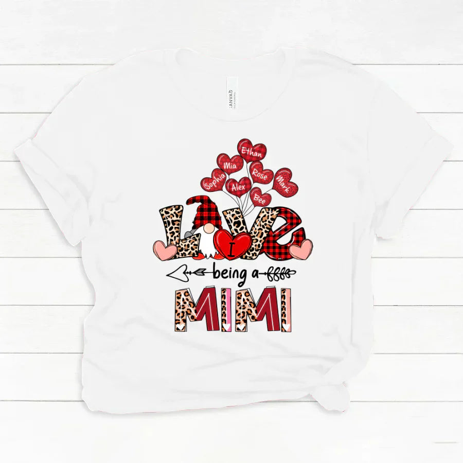 I Love Being A Mimi Gnome Leopard Classic Canvas