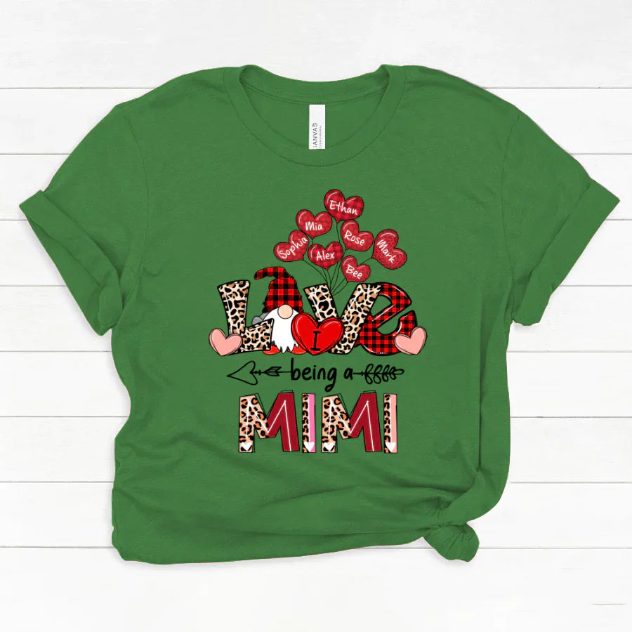I Love Being A Mimi Gnome Leopard Classic Canvas