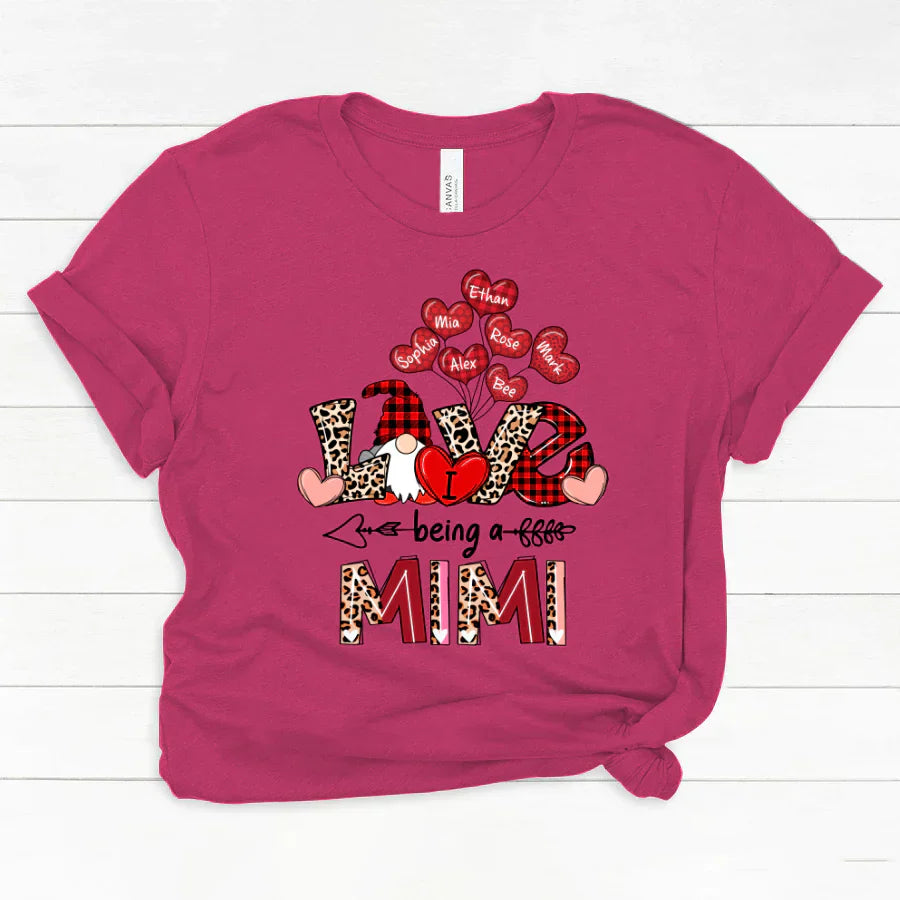 I Love Being A Mimi Gnome Leopard Classic Canvas