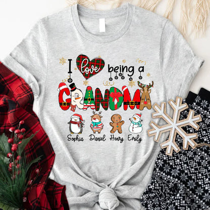 I love Being A Grandma Christmas CTL01 T-Shirt
