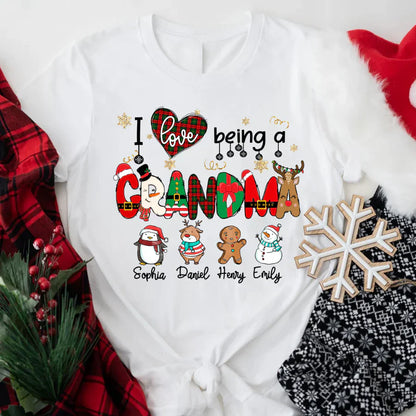 I love Being A Grandma Christmas CTL01 T-Shirt