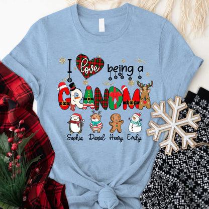I love Being A Grandma Christmas CTL01 T-Shirt