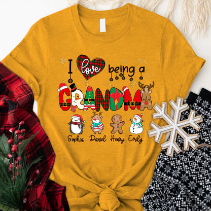 I love Being A Grandma Christmas CTL01 T-Shirt