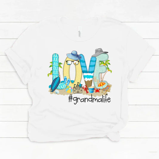 Love Beach Grandma Life Classic Canvas