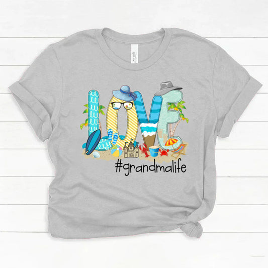 Love Beach Grandma Life Classic Canvas