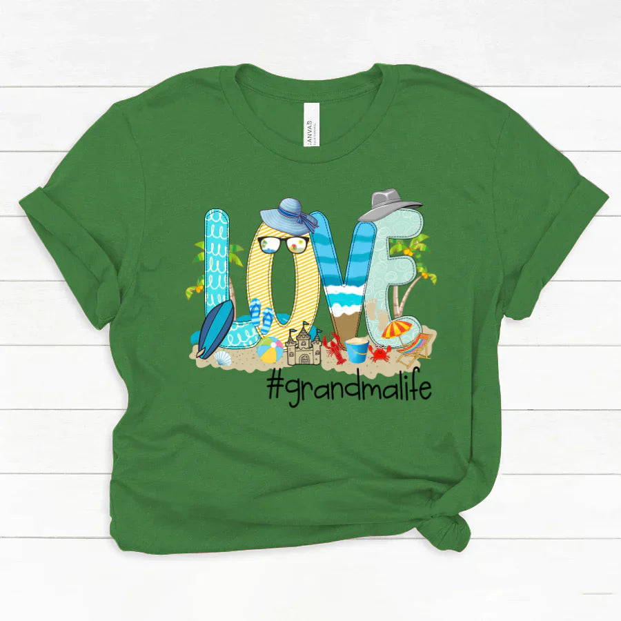 Love Beach Grandma Life Classic Canvas