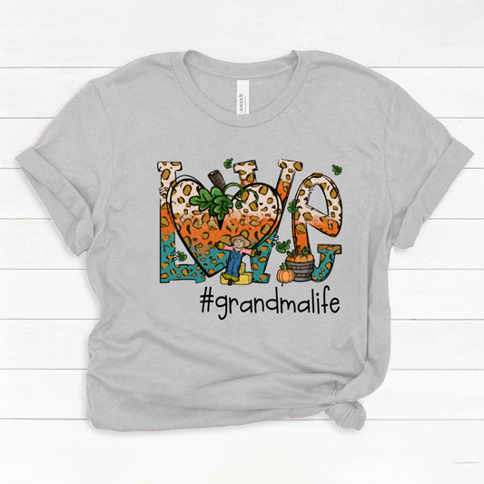 Love Grandmalife Leopard Leaves Pumpkin Classic Canvas