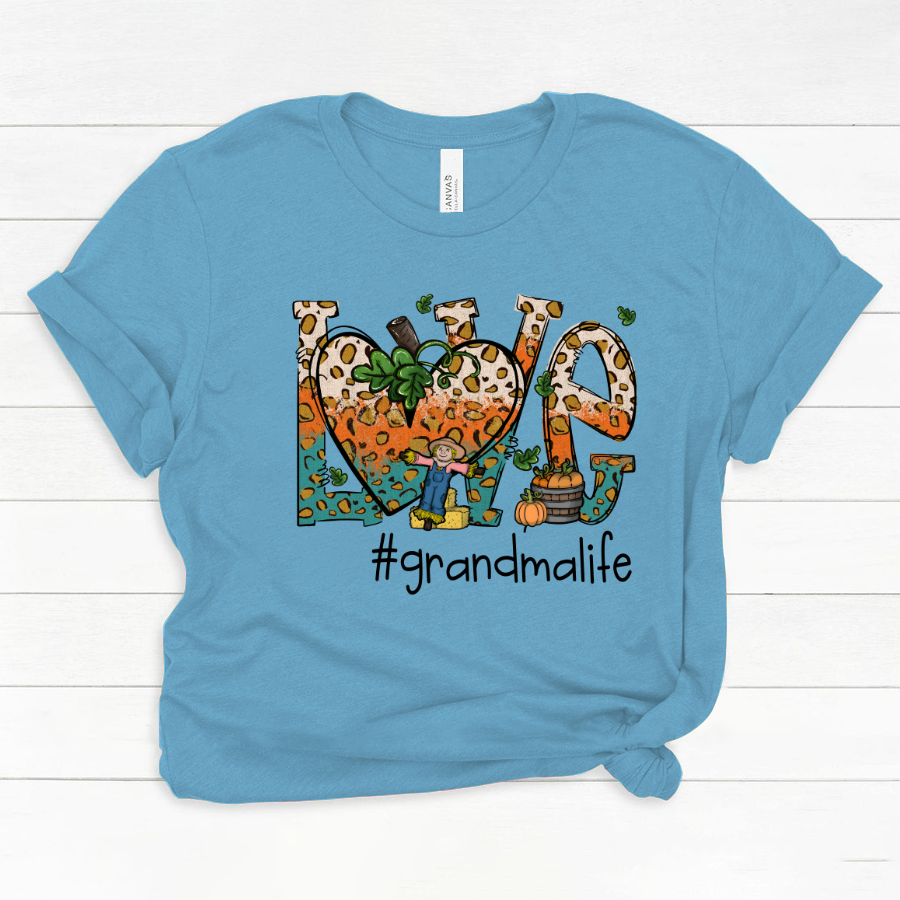 Love Grandmalife Leopard Leaves Pumpkin Classic Canvas