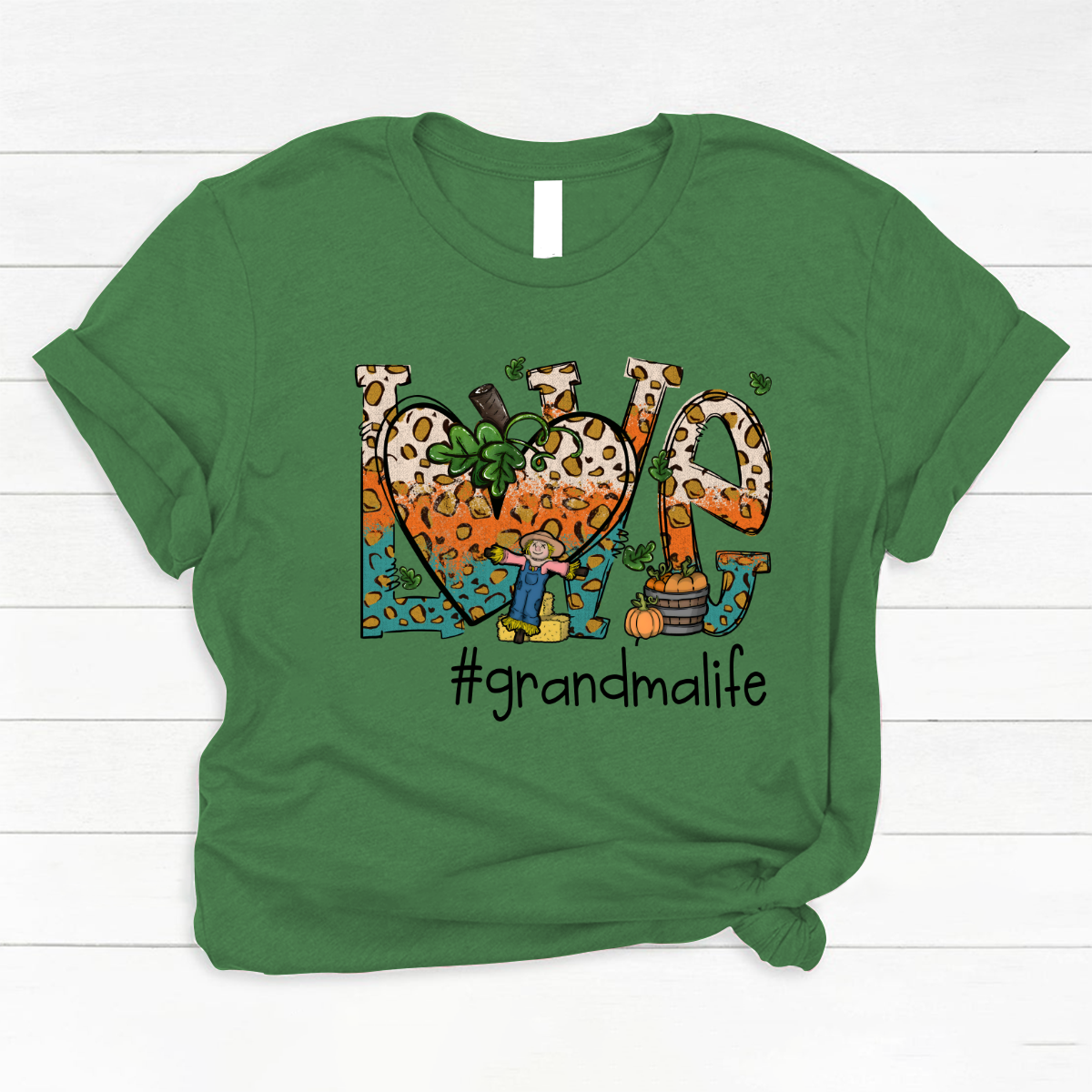 Love Grandmalife Leopard Leaves Pumpkin Classic Canvas