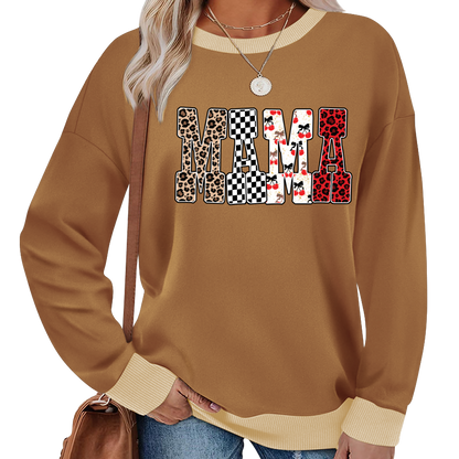 Trendy Mama Mini Nana Leopard Checker Cherry Letters Personalized Gift Shirt