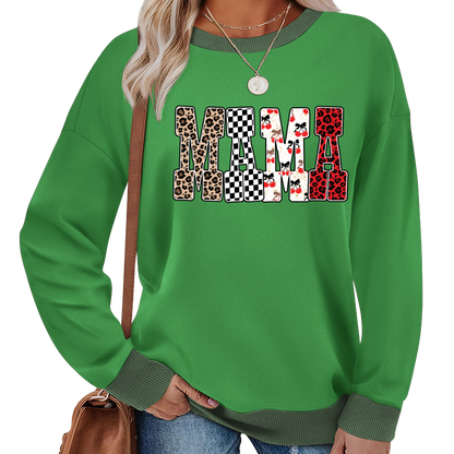 Trendy Mama Mini Nana Leopard Checker Cherry Letters Personalized Gift Shirt