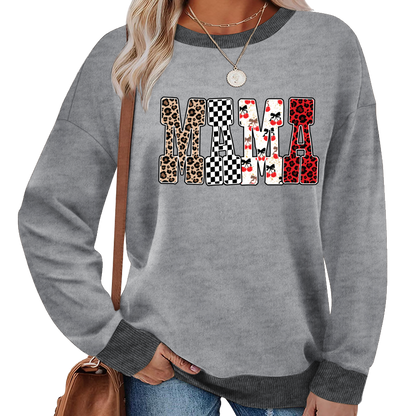 Trendy Mama Mini Nana Leopard Checker Cherry Letters Personalized Gift Shirt