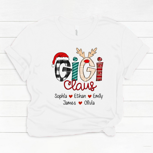 Merry Chistmas Gigi Claus With Grandkids CL01 Classic Canvas
