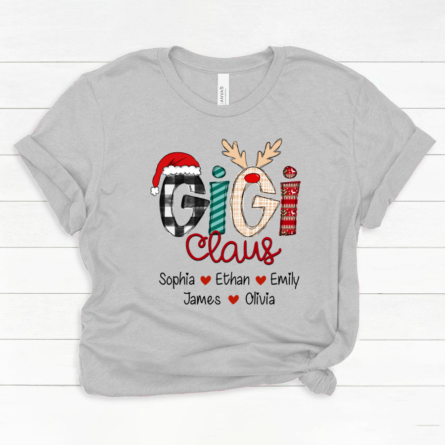 Merry Chistmas Gigi Claus With Grandkids CL01 Classic Canvas