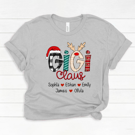 Merry Chistmas Gigi Claus With Grandkids CL01 Classic Canvas