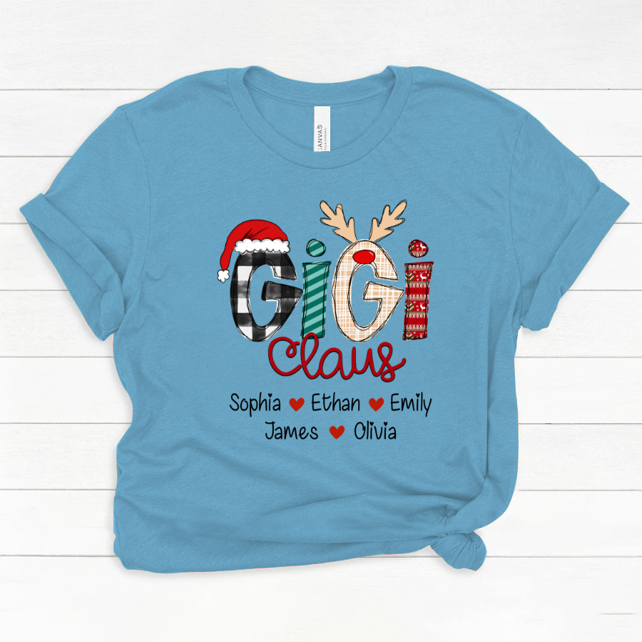 Merry Chistmas Gigi Claus With Grandkids CL01 Classic Canvas