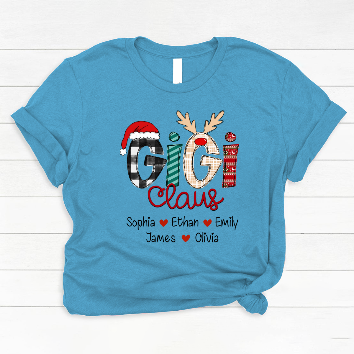 Merry Chistmas Gigi Claus With Grandkids CL01 Classic Canvas