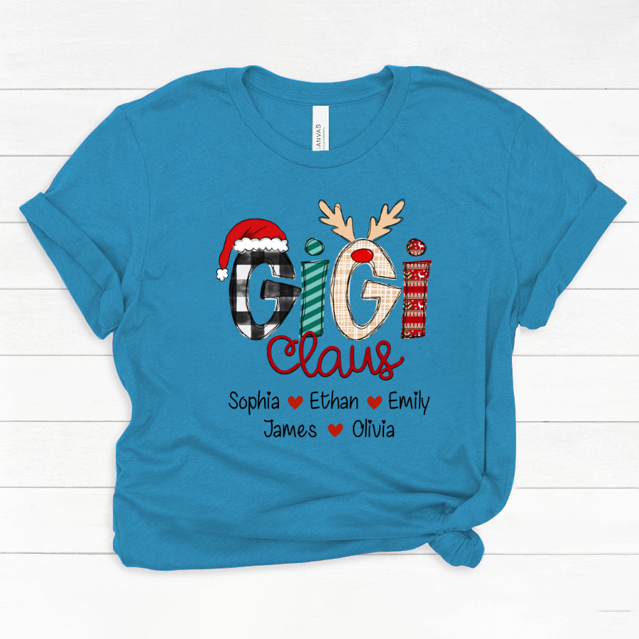 Merry Chistmas Gigi Claus With Grandkids CL01 Classic Canvas