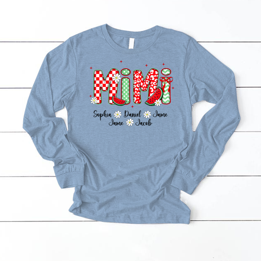 Mimi Watermelon And Grandkids Sweet Summer Time Shirt