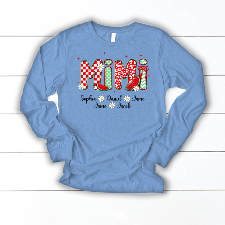 Mimi Watermelon And Grandkids Sweet Summer Time Shirt