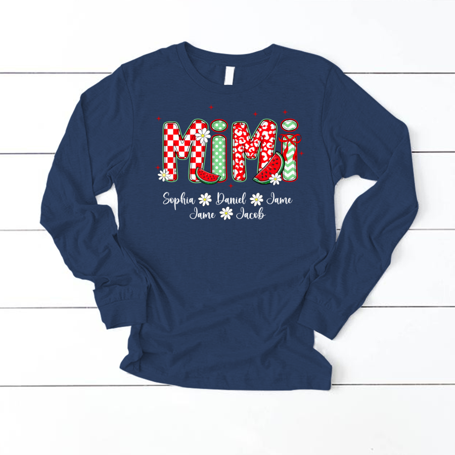 Mimi Watermelon And Grandkids Sweet Summer Time Shirt