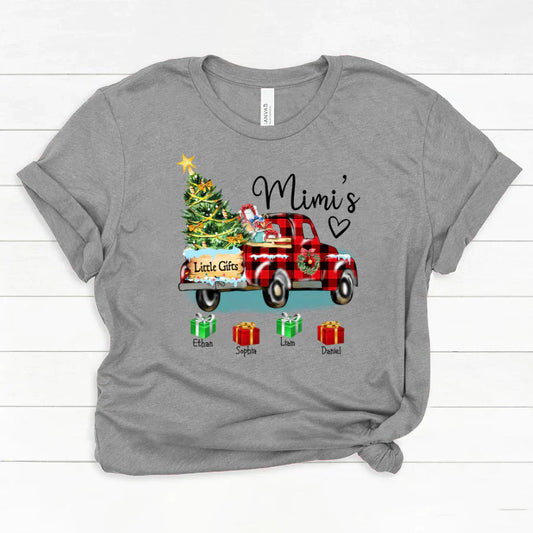 Mimi's Little Gifts With Grandkids Truck Christmas Classic Canvas