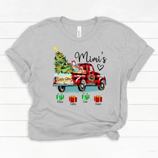 Mimi's Little Gifts With Grandkids Truck Christmas Classic Canvas