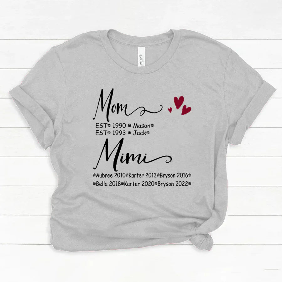 Mom And Mimi Kids Est VT22120093 Classic Canvas