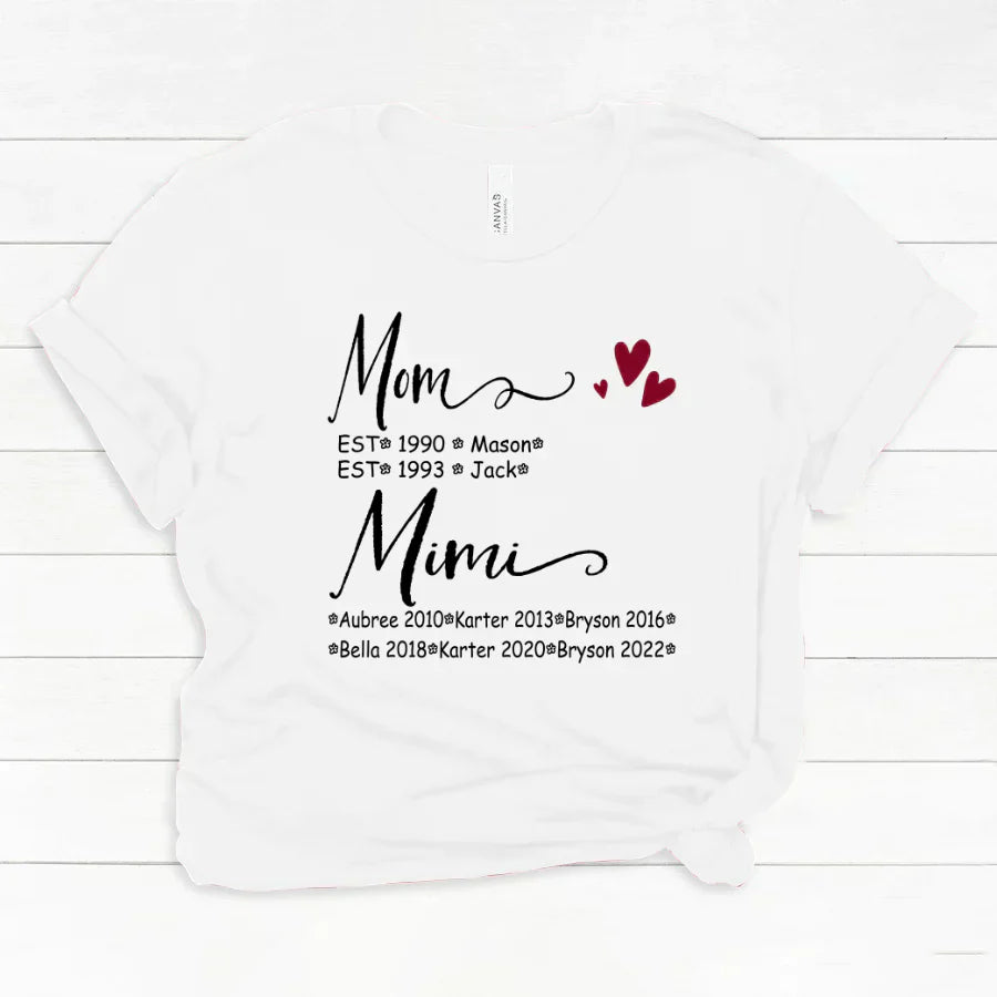 Mom And Mimi Kids Est VT22120093 Classic Canvas