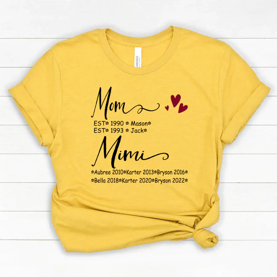 Mom And Mimi Kids Est VT22120093 Classic Canvas