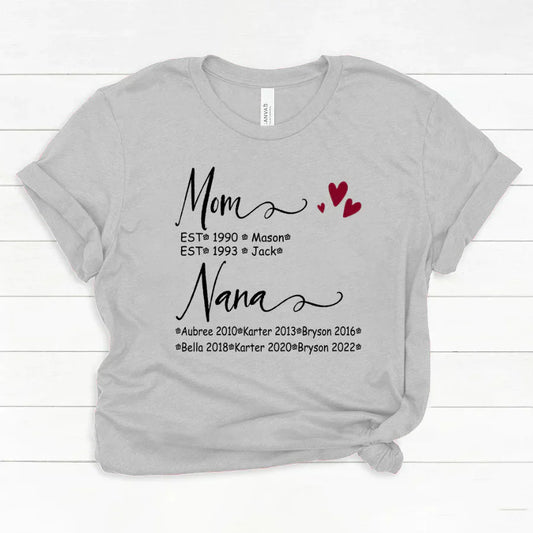 Mom And Nana Kids Est VT22120093 Classic Canvas