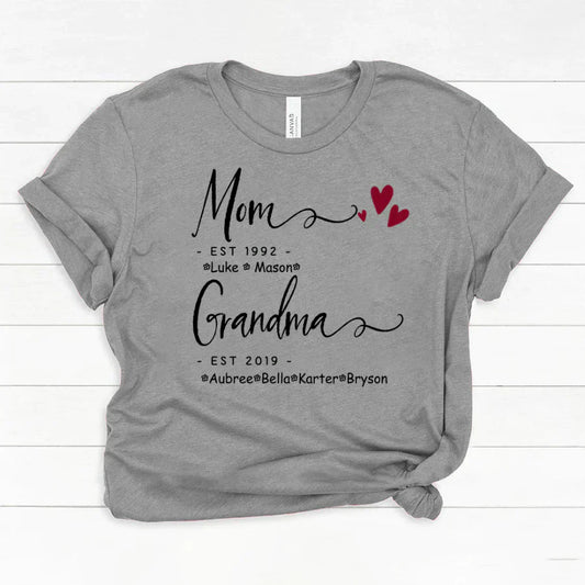 Mom Grandma Family Est Kids VT22120071 Classic Canvas