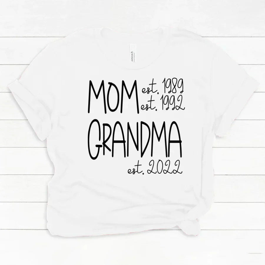 Mom Grandma New Est Sweet VT22120041 Classic Canvas