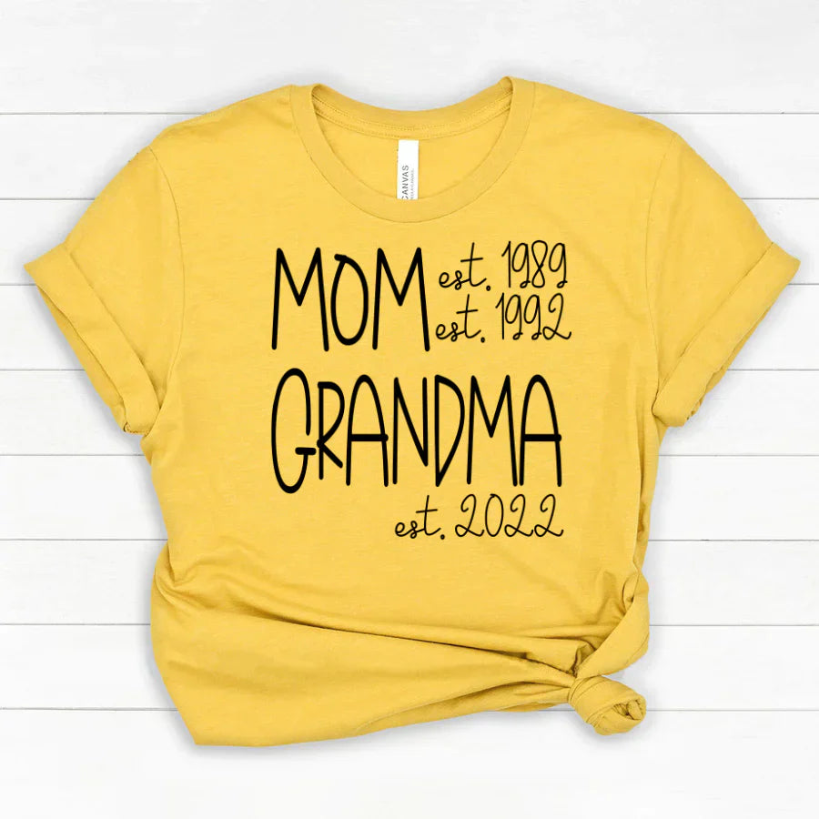 Mom Grandma New Est Sweet VT22120041 Classic Canvas