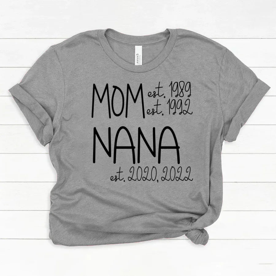 Mom Nana Est Sweet VT22120041 Classic Canvas