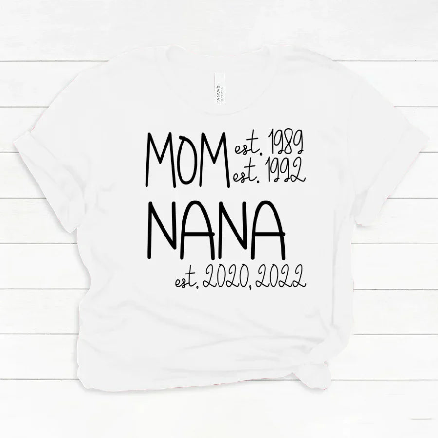 Mom Nana Est Sweet VT22120041 Classic Canvas