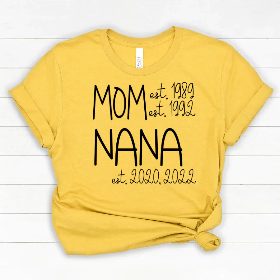 Mom Nana Est Sweet VT22120041 Classic Canvas