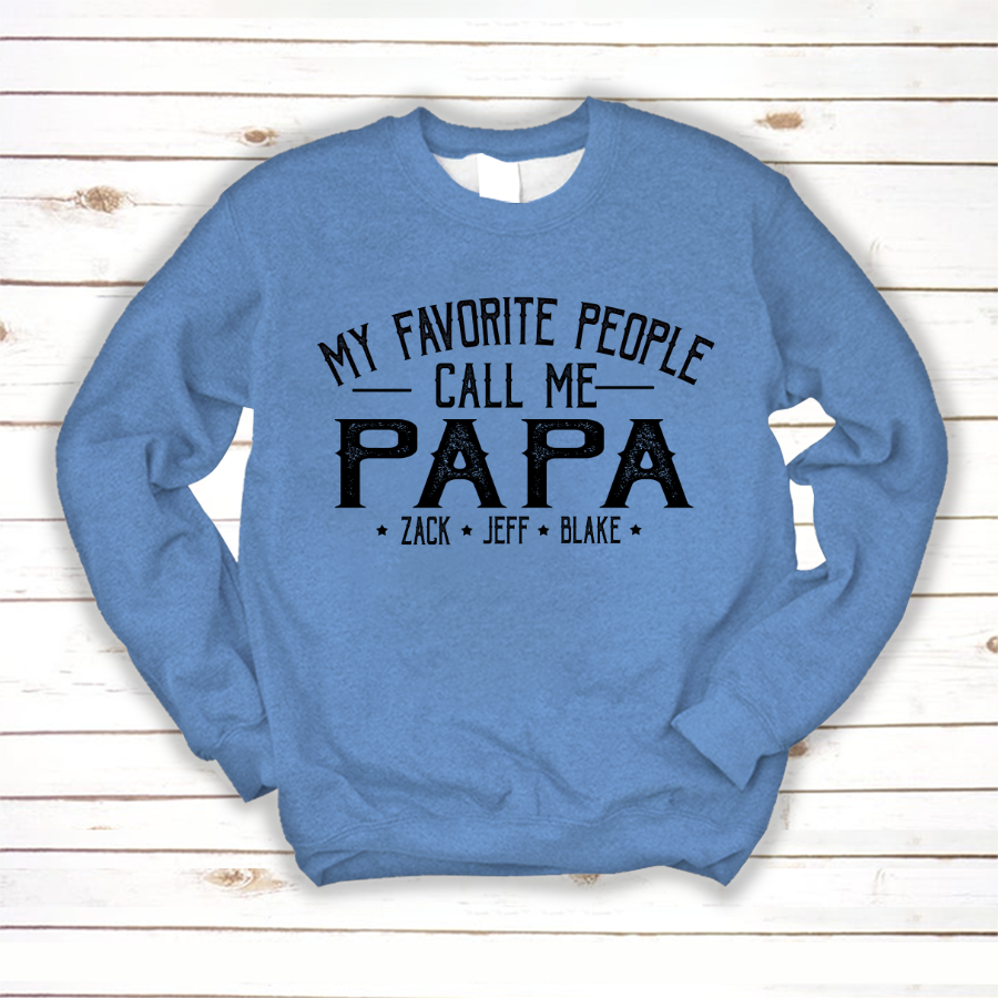 My Favorite People Call Me Papa And Grandkids Shirt