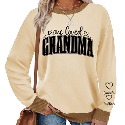 One Loved Grandma, Custom Grandma and Grandkids Name Christmas Gift Shirt